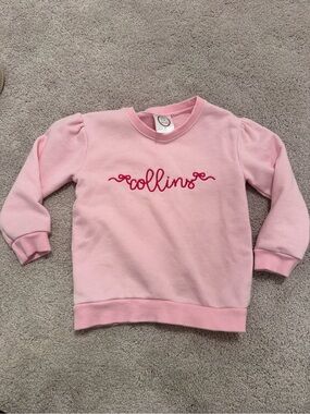 Personalized Pink 'Collins' Sweatshirt